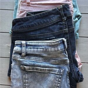 Diesel Blue and Light Blue Jean Shorts
